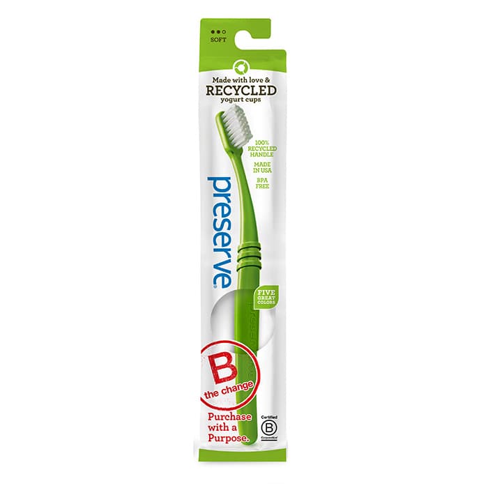 Preserve® Soft Toothbrush, Adult, Assorted Colors, Lightweight Pouch, Case of 144 thumbnail 2