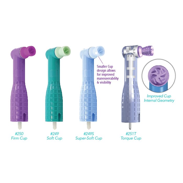 ProAngle Plus Disposable Prophy Angle, Firm Purple Webbed Cup, 90°, Latex-Free, 144/Box, 250-144 thumbnail 9