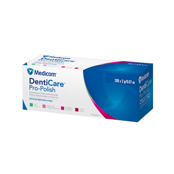 Denti-Care Pro-Polish Prophylaxis Paste with Fluoride, Coarse Grit, Raspberry, Unit Dose Cups, 2 g, 200/Box, 10047-CRBUN thumbnail 12