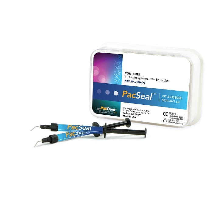 PacSeal Pit & Fissure Sealant, Natural Shade, Light-Cured, 4 x 1.2ml Syringes with 20 Brush Tips, PD-138 thumbnail 5