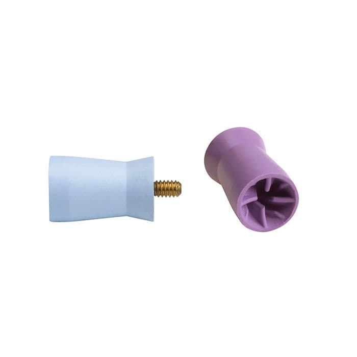 Turbo Plus™ Latex-Free Prophy Cup, Screw Type, Long, Firm, Light Blue, Webbed, 144/Pkg thumbnail 7