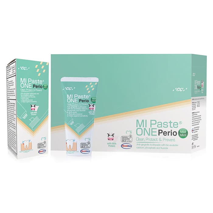 GC America MI Paste ONE Perio Anti-Gingivitis Toothpaste, Mild Mint, 42 g Tube, 10/Box, 437300 thumbnail 13