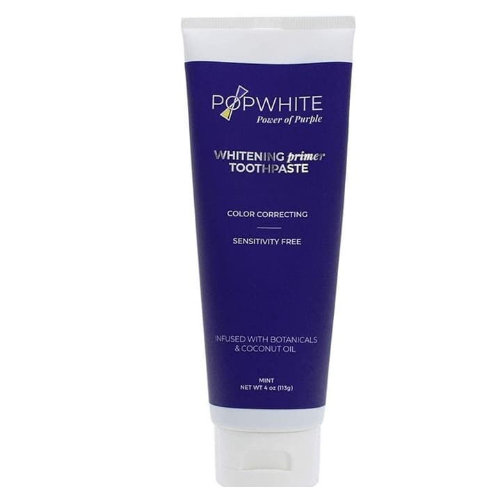 POPWHITE Whitening Primer Toothpaste, Mint, 4 oz Tube, Case of 12 thumbnail 3