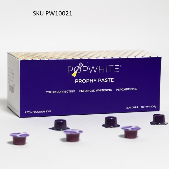 PopWhite Power of Purple Prophy Paste, Fine Grit, Mint Flavor, 200 Cups/Box thumbnail 5