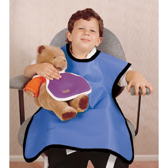 Flow X-Ray Child Lead-Free X-Ray Apron with Collar, Bronze, 20" x 20", 0.25 mm Lead Equivalency, 75053NL-37 thumbnail 7