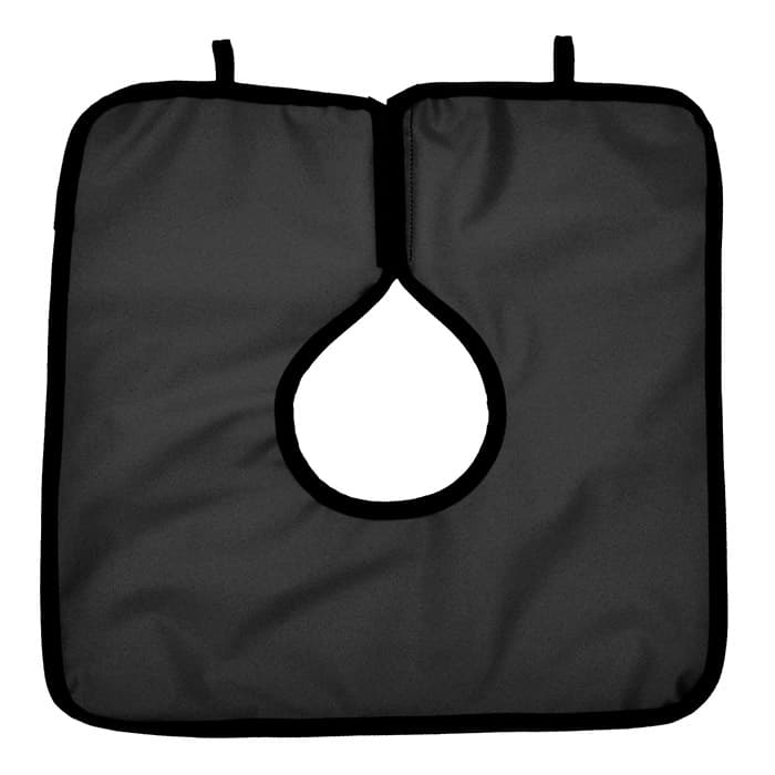 Cling Shield Lead-Free Adult Pano Cape Apron without Collar, Steel Grey, 0.3mm, 23.5" x 7.5", 1 Each thumbnail 3