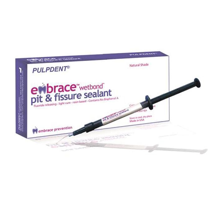 Pulpdent Embrace WetBond Pit & Fissure Sealant, Off-White Shade, 4 x 1.2 mL Syringes + 20 Applicator Tips, EMSW thumbnail 23