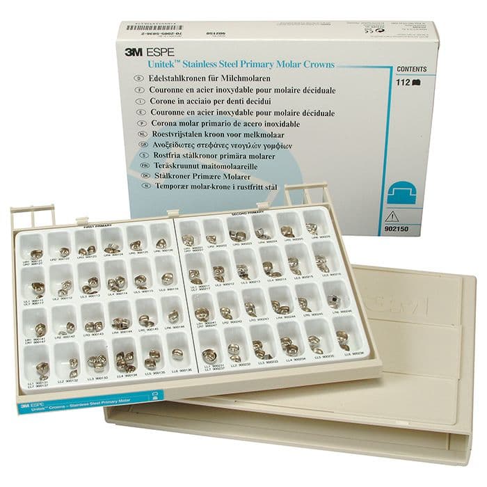3M Unitek Stainless Steel Primary Molar Crown, Upper Right First Molar, Size 6 (1UR6), 5/Box, 900126 thumbnail 16