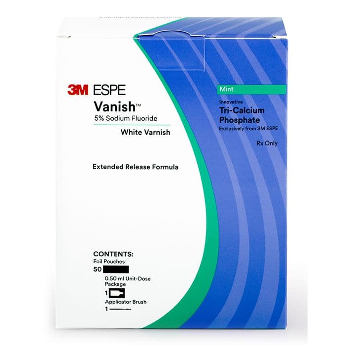 3M Vanish 5% Sodium Fluoride White Varnish with TCP, Melon Flavor, 0.5 mL Unit Dose, 100/Box, 12150L thumbnail 19