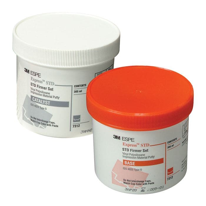 3M Express STD VPS Impression Material Putty Kit, Firm Set, 610 mL (2 x 305 mL Jars), 7312 thumbnail 18