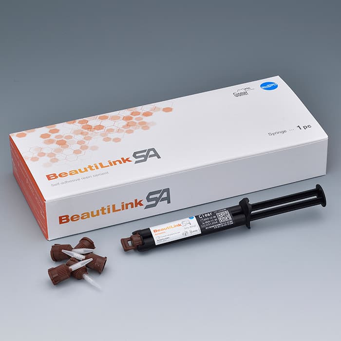 Shofu BeautiLink SA Self-Adhesive Resin Cement, Single-Pack, Opaque, Automix Syringe - BeautiLink SA - Single-Pack - Opaque - Image 1