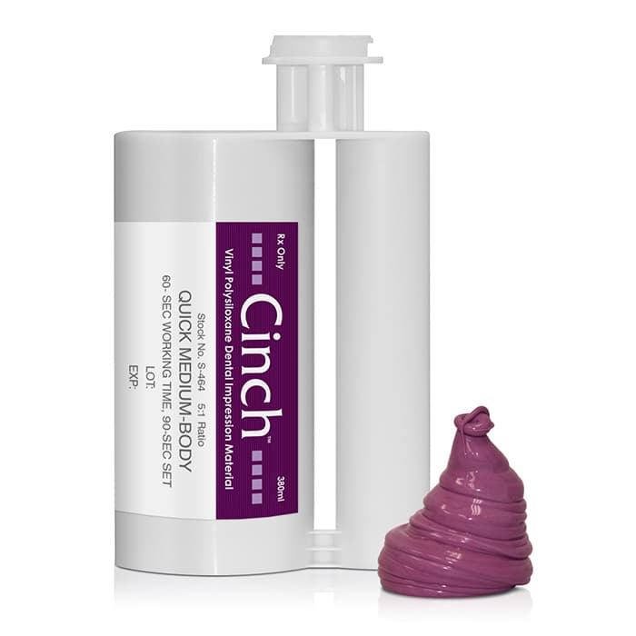 Cinch 90 VPS Impression Material, Medium Body, Super Cartridge, 380 ml, S464 thumbnail 11