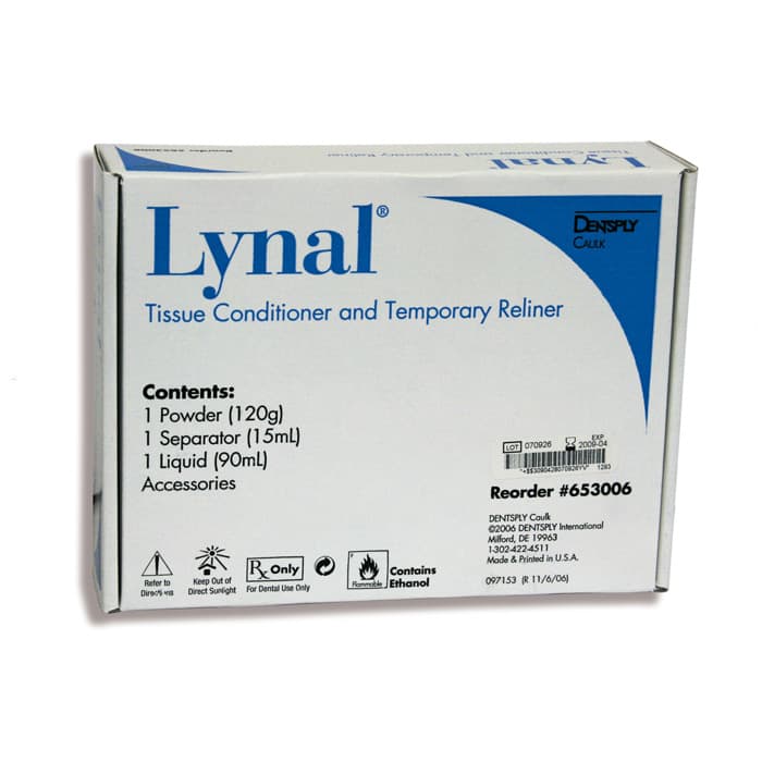 Lynal Tissue Conditioner & Temporary Reliner, Standard Package (120 g Powder, 90 ml Liquid, 15 ml Separator), 653006 thumbnail 17