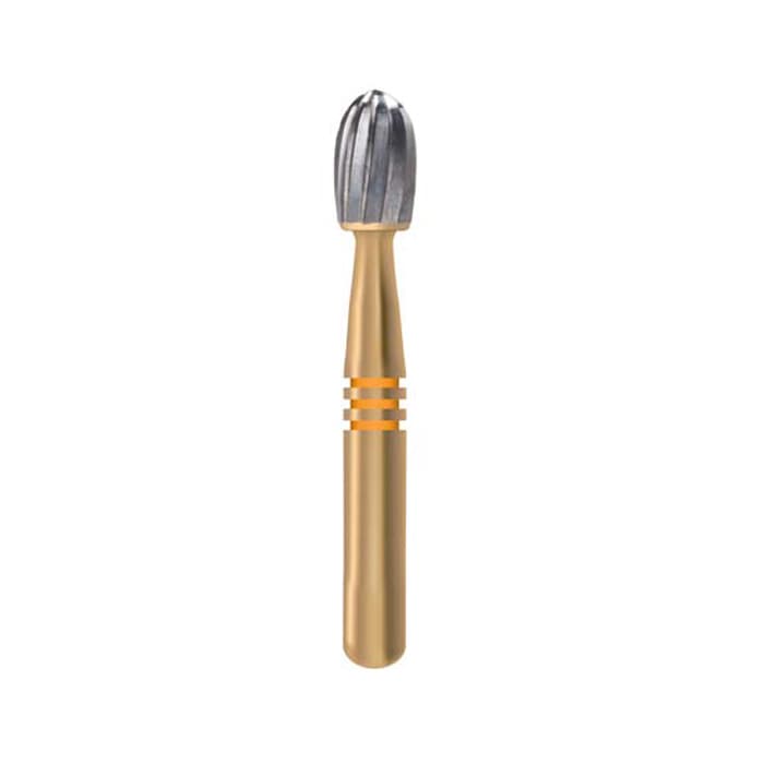 Midwest Trimming & Finishing Carbide Bur, Flame Shape, 12-Blade, FG, #7104, 1.4mm Diameter, 3.2mm Length, 10/Pk, 389513 thumbnail 12