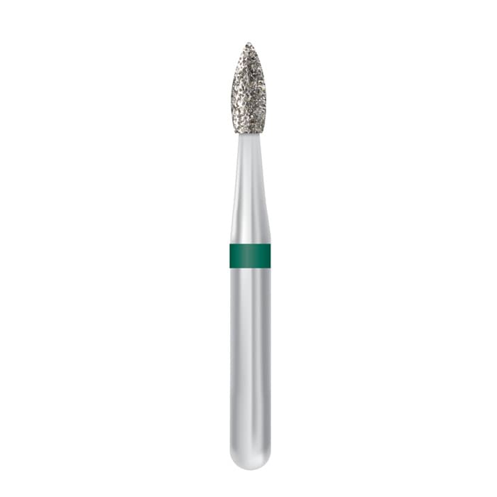 Midwest Once Single Use Diamond Bur – FG, Coarse, Cone, Taper Modified Flat End, #847KR-018, 1.8 mm Diameter, 8.0 mm Length, 25/Pkg thumbnail 7
