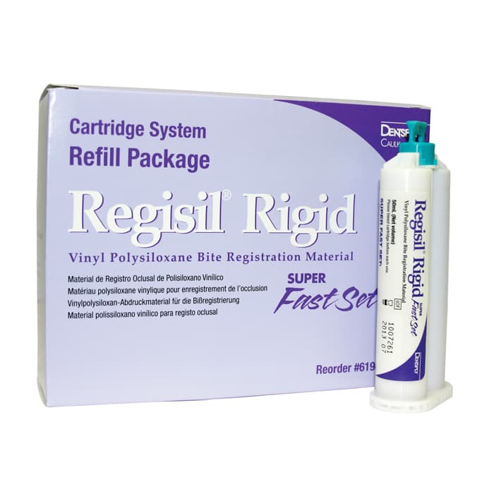 Regisil Rigid VPS Bite Registration Material, Super Fast Set, 50 mL Cartridge Refill, Purple, 4/Box, 619425 thumbnail 11