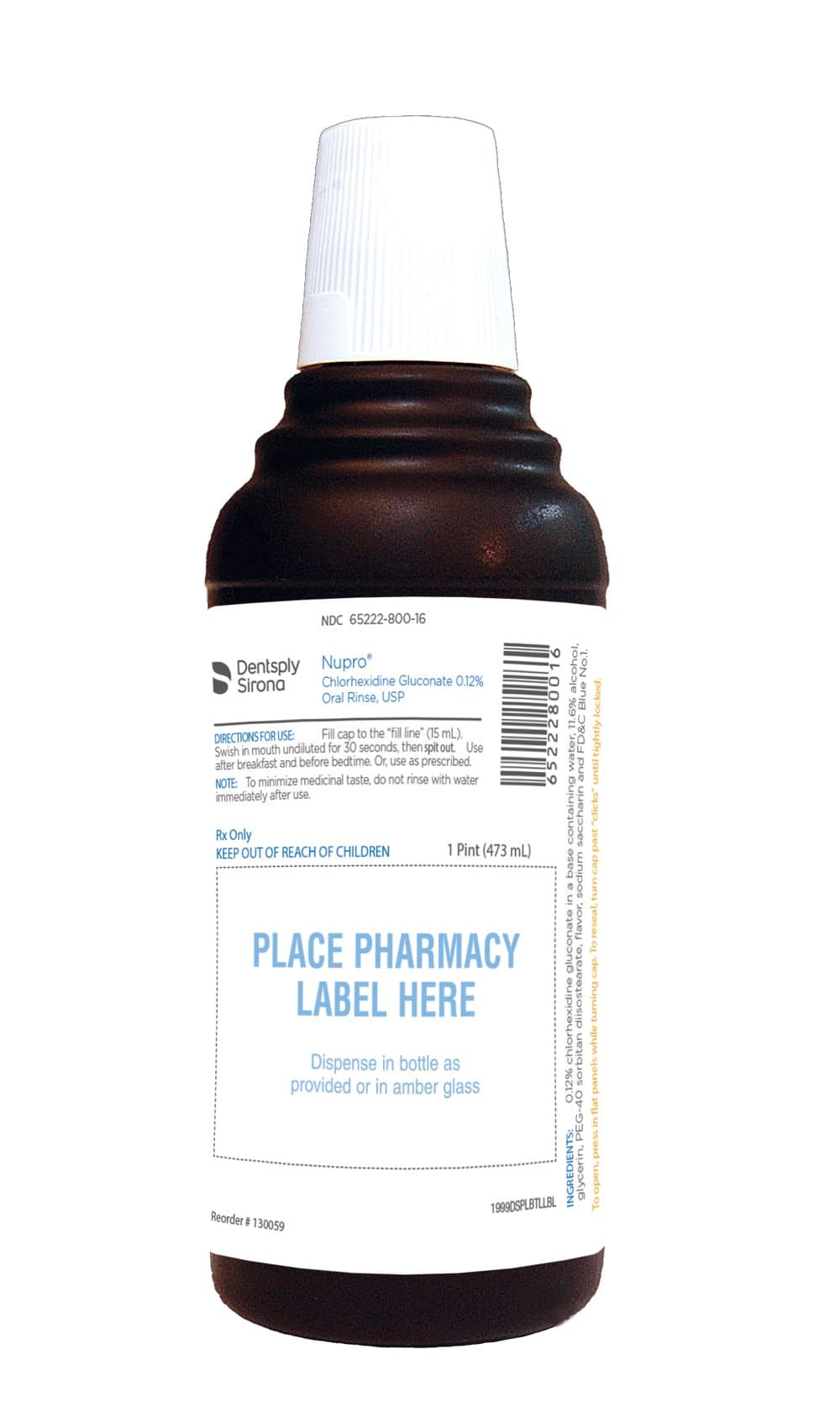 NUPRO Chlorhexidine Gluconate 0.12% Oral Rinse, Mint, 16 oz Bottle, 130059 thumbnail 11