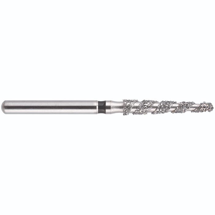 Midwest Once® Helical Single Use Diamond Bur – FG, Super Coarse, Flat End Taper, #848-014, 1.0 mm Diameter, 1.4 mm Length, 25/Pkg, S1848014SC thumbnail 4