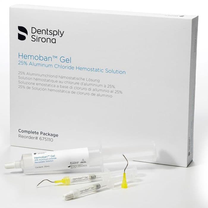 Hemoban Gel Complete Package, 25% Aluminum Chloride Hemostatic Solution, 30 mL Syringe + 20 Empty Syringes + 20 Infusor Tips, 675110 thumbnail 7