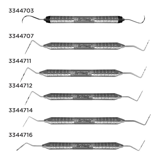 Hu-Friedy Qulix Color-Coded Double-Ended Periodontal Probe, UNC15/11.5B, #6 Satin Steel Handle, P15/11.5B6 thumbnail 13