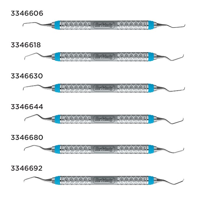 Hu-Friedy Mini-Five Gracey Curette 5/6, Double-Ended, #7 Satin Steel Colours Handle, SAS5/67 thumbnail 12