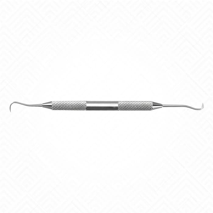 Hu-Friedy Goldman-Fox Scaler/Curette GF-21, Double-Ended, #6 Satin Steel Handle thumbnail 5