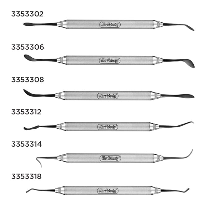 Hu-Friedy #6 Goldfogel Composite Contouring Instrument, XTS Smooth Satin Steel Handle, Double End, 996726 thumbnail 11