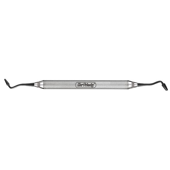 Hu-Friedy Satin Steel XTS Freedman Large Contact Forming Composite Instrument, #6S Smooth Satin Steel Handle, Double End, TNFCIL thumbnail 14