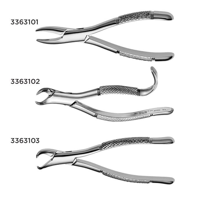 Hu-Friedy Extraction Forceps, Standard Pedo Series, 16S, Lower Molars, Thumb Hook, Stainless Steel, Each thumbnail 11
