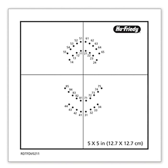 Hu-Friedy FDI Rubber Dam Template, Double-Sided Adult & Child, 1/Pk, RDTFDI thumbnail 7