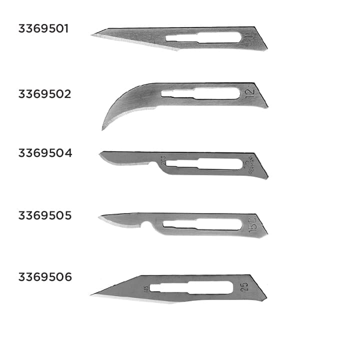 Hu-Friedy #25 Stainless Steel Sterile Surgical Scalpel Blades, Box of 100 (40-825) thumbnail 6