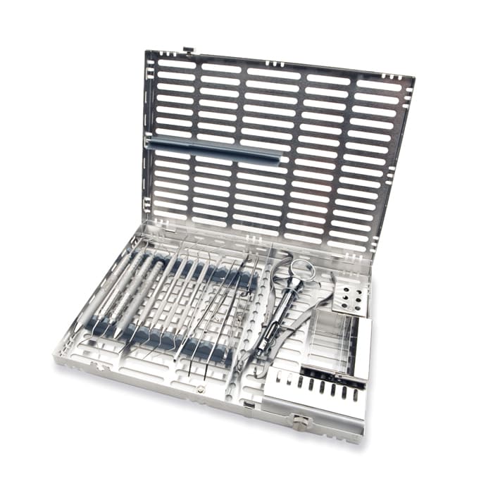 IMS® Signature Series® Large Cassettes, 12 Instrument Capacity, 8" x 1.25" x 11", Gray, Stainless Steel, IM4121 thumbnail 8