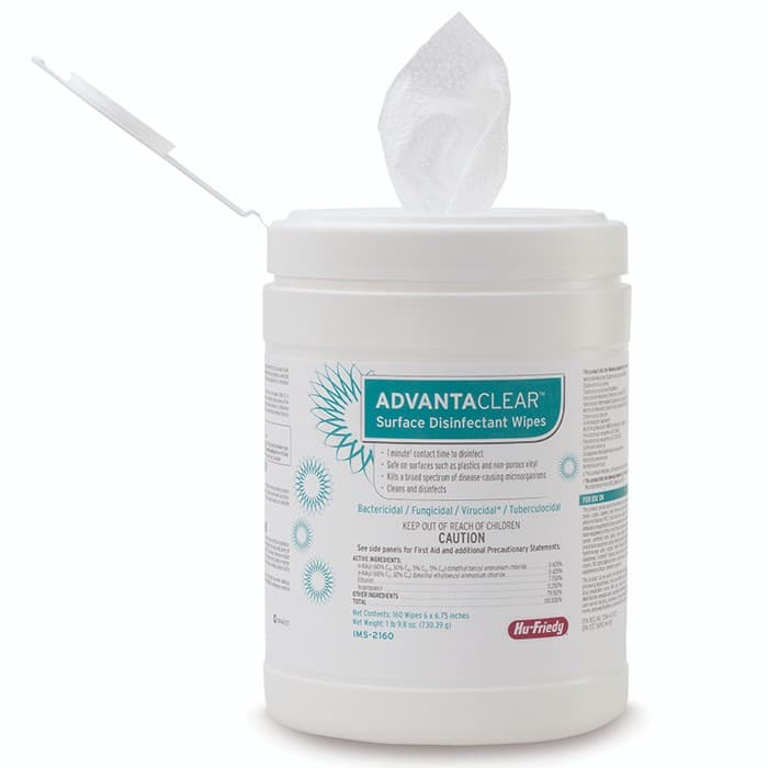 AdvantaClear™ Surface Disinfectant Wipes, 6" x 6.75", 160 Wipes/Canister, IMS-2160 thumbnail 20