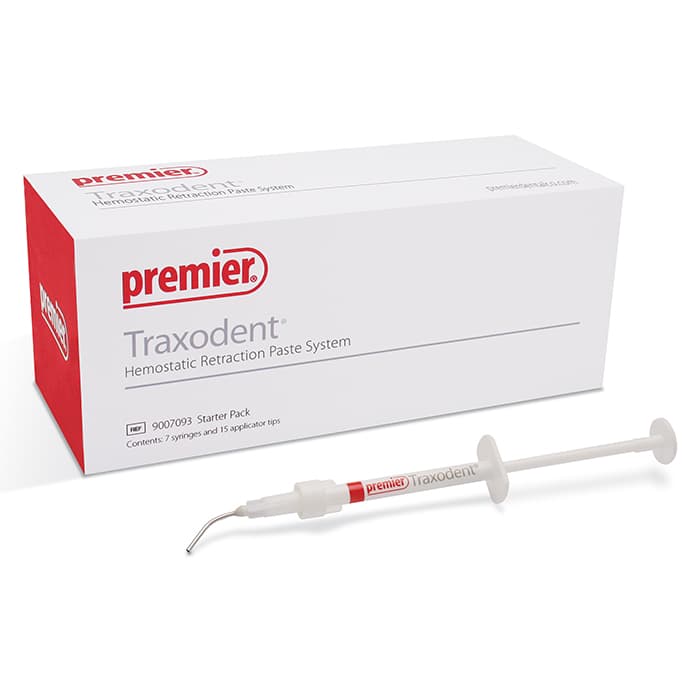 Traxodent Hemostatic Retraction Paste System, Starter Pack, 7 x 0.7g Syringes with 15 Bendable Tips, 9007093 thumbnail 20