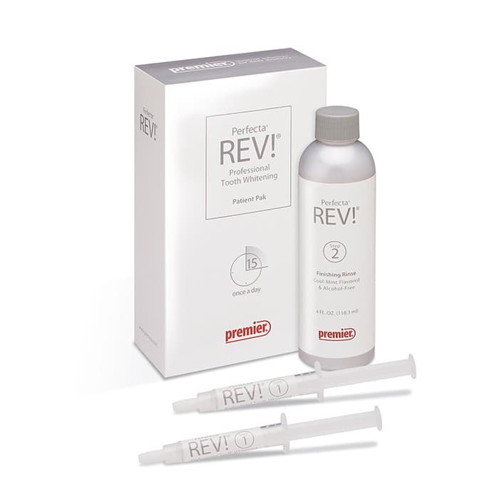 Perfecta REV! Take-Home Tooth Whitening Patient Pak, 14% Hydrogen Peroxide, Mint, 2 x 3cc Syringes, 4oz Finishing Rinse, 0.9oz Toothpaste, 4000142 thumbnail 13