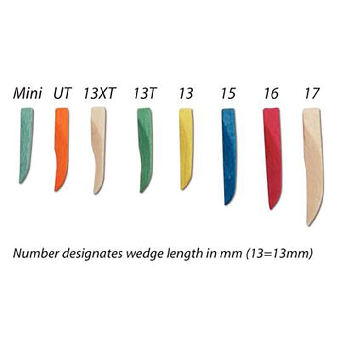 Premier Sycamore Wood Wedges, Mini, Light Blue, 400/Pk, 9061109 thumbnail 25