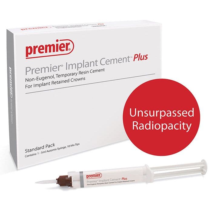 Premier Implant Cement Plus, White, Value Pack (3 x 5 mL Automix Syringes + 25 Tips), #3001556 thumbnail 15