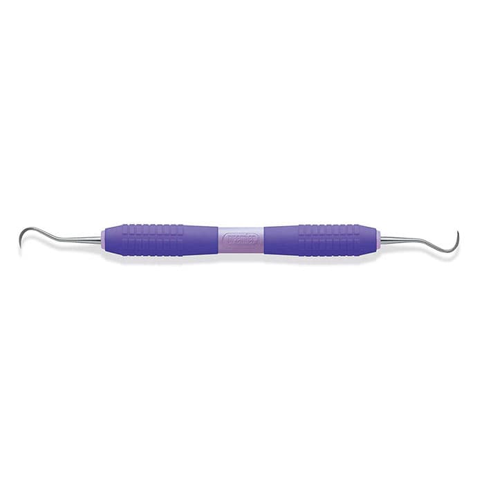 Premier Big Easy Ultralite Columbia 4L/4R Double-Ended Universal Curette, Purple Silicone Handle, #05615 thumbnail 12