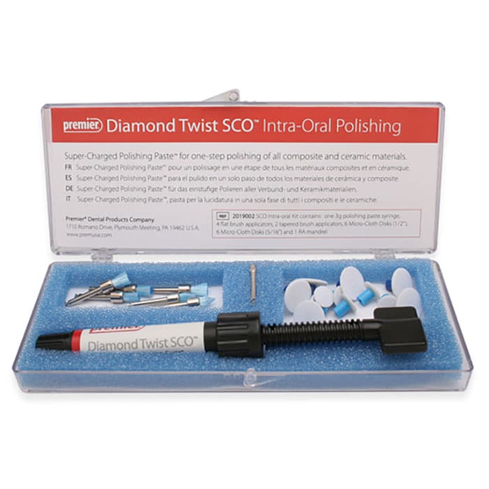 Diamond Twist SCO Micro-Cloth Polishing Disks, 1/2", Dark Blue, 25/Pkg, 2019060 thumbnail 7