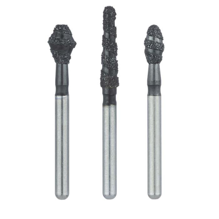 Meisinger Black Cobra Diamond Bur, FG, Super Coarse, Round End Taper, 2.3mm, B855-023, Pack of 5 thumbnail 6