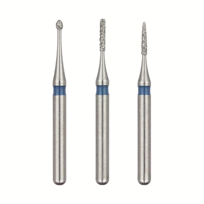 Meisinger FG Microdia Diamond Bur, M895-007, Medium Grit, Flame Shape, 0.7 mm Diameter, Friction Grip, 5/Pack thumbnail 5