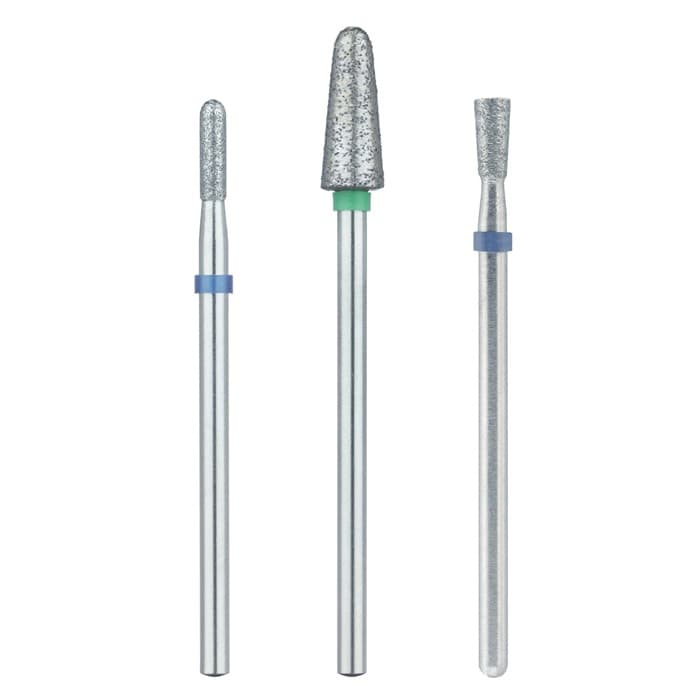 Meisinger Sintered Diamond Bur, Round End Cylinder, Medium Grit, 3.1 mm Diameter, 9 mm Head Length, HP Shank, 1 Each, 838S-031 thumbnail 7
