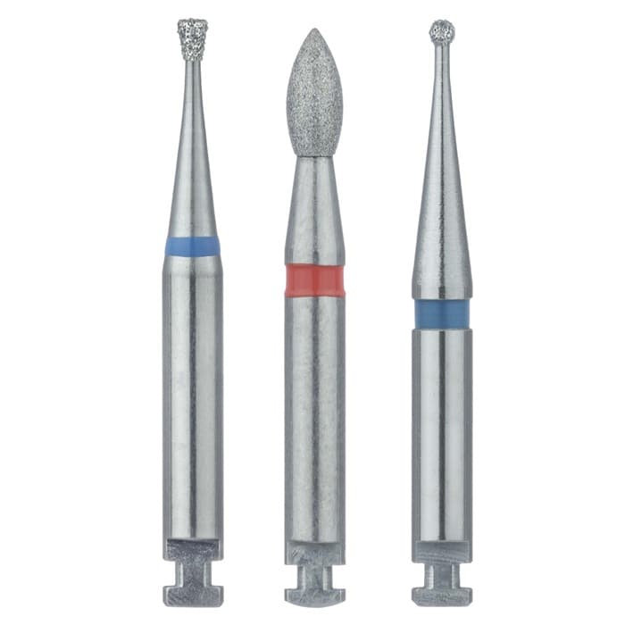 Meisinger 801-012-RA Multi-Use Diamond Bur, Round, 1.2 mm, Medium Grit, Right Angle, 5/Pk thumbnail 5