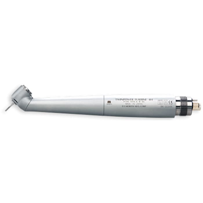 TwinPower Turbine 45 Basic High Speed Air Handpiece, 45° Head, Push-Button Autochuck, Triple Spray, 4-Hole, Without Light, PAR-4HEX-B-45, 16-5606322, 1/Pk thumbnail 8
