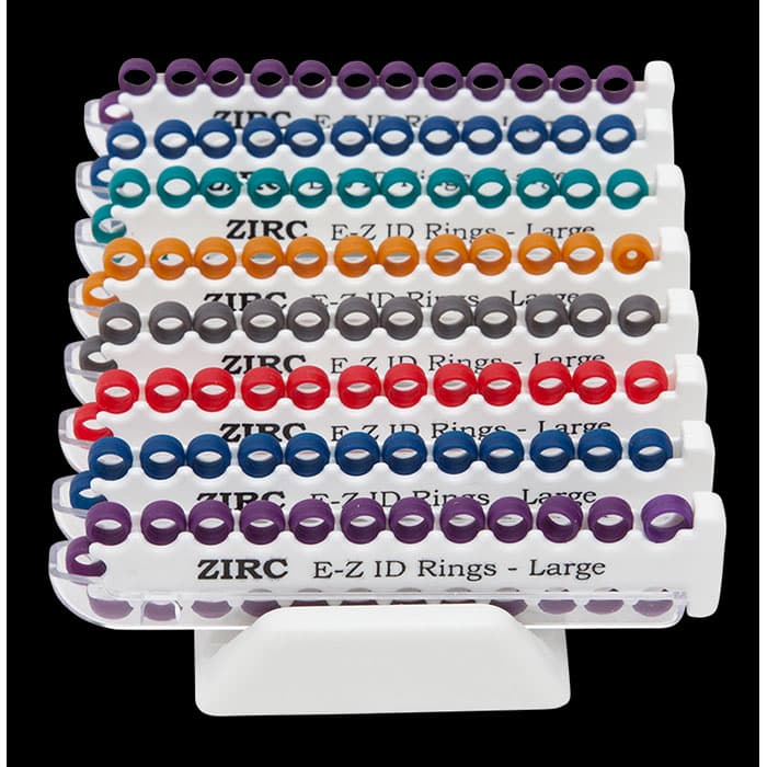 Zirc E-Z ID Instrument Rings, Large, Neon Pink, 25/Pack, 70Z200S thumbnail 12