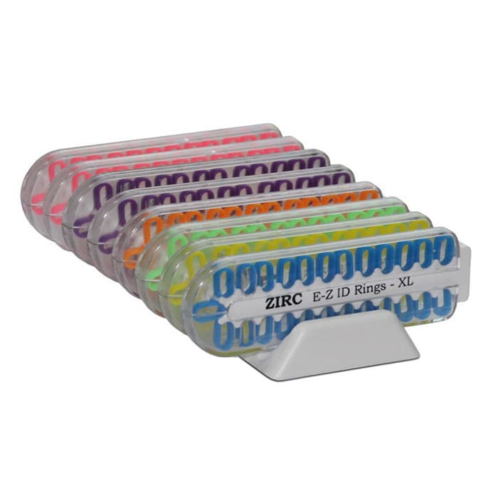 Zirc Dental E-Z ID Instrument Rings, Extra Large, Classic Pastel Assorted Colors, 200/Pack, 70Z005 thumbnail 9