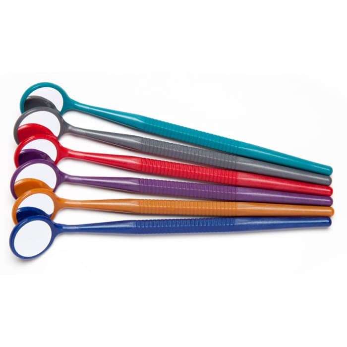 Zirc Crystal HD® #5 Mouth Mirror, Thin Grip, Vibrant Assorted Colors, Pack of 12, 50Z354-NEON thumbnail 12