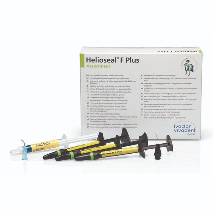 Helioseal F Plus Light-Curing Fluoride-Releasing Fissure Sealant Assortment, 1.25 g Syringes, 5/Box, 686770AN thumbnail 9
