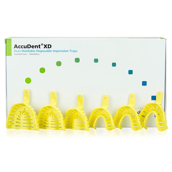 AccuDent XD Dentate Impression Tray #4, Upper Medium, Perforated, Disposable, 12/Pack, 673707 thumbnail 9