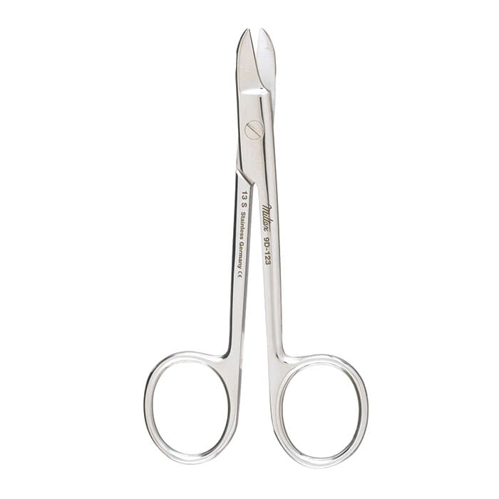 Miltex Wire Cutting Scissors, 4-3/8" Curved, One Serrated Blade, Stainless Steel thumbnail 5